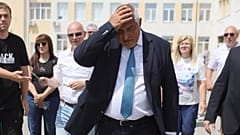 Bulgaria's Boyko Borissov walks after casting his vote at a polling station in Bankya, 6 June 2024