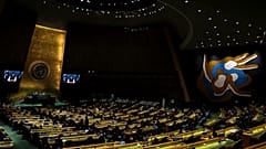رئيس الوزراء الباكستاني عمران خان،  يخاطب الدورة الـ 76 للجمعية العامة للأمم المتحدة، الجمعة 24 سبتمبر/أيلول 2021، في مقر الأمم المتحدة