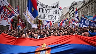 Potestas contra el Gobierno de Vucic en Belgrado, Serbia, 15 de marzo de 2025