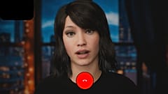 Esta imagen de la página web de la empresa de inteligencia artificial Xoltar muestra una demostración de uno de sus avatares para realizar videollamadas con pacientes.