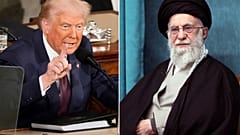 المرشد الأعلى في إيران علي خامنئي والرئيس الأميركي دونالد ترامب