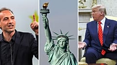 Der französische Europaabgeordnete Raphaël Glucksmann fordert, dass die USA die Freiheitsstatue zurückgeben 