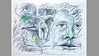 Karl Stengel, Untitled 2, 1979. Oil pastel and pencil on paper, 30 x 34 cm.