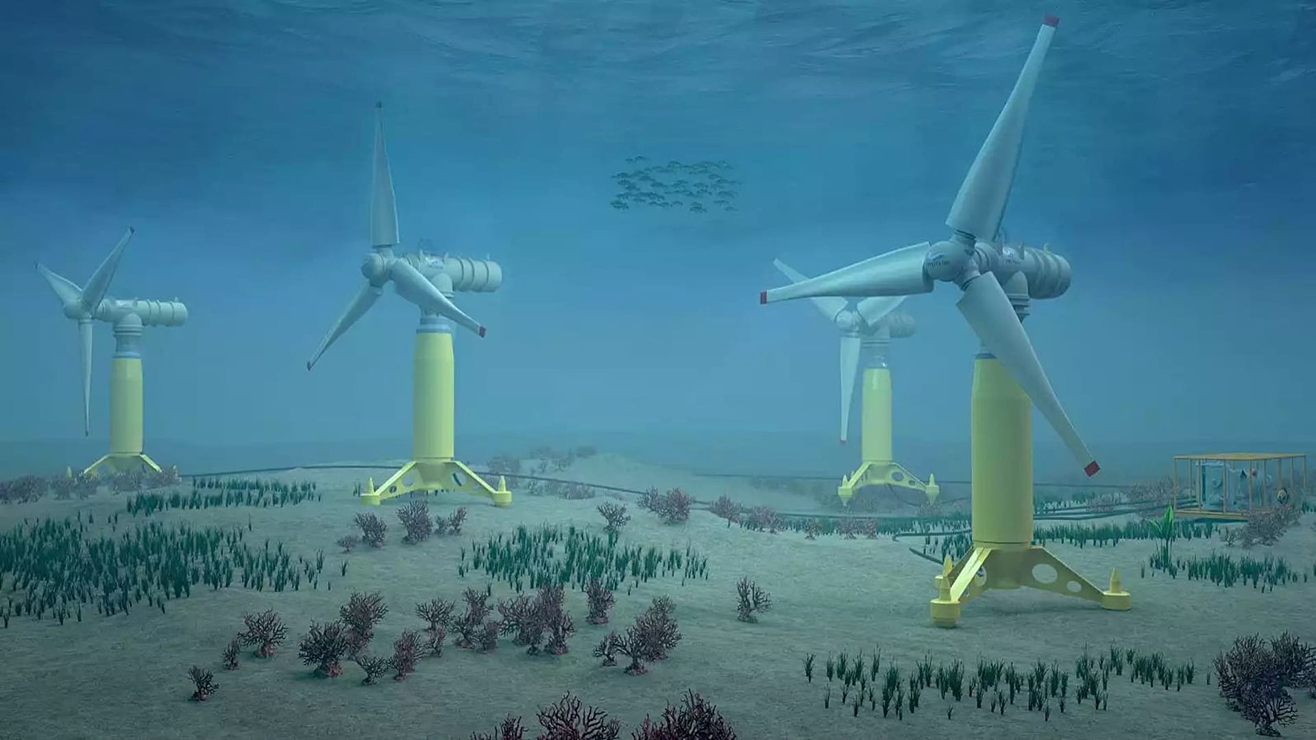 برداشت هنرمند از نیروگاه جزر و مدی NH1.