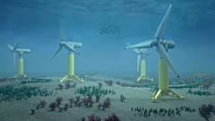 NH1 gelgit enerji santralinin sanatçı izlenimi.