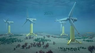 Artist's impression of the NH1 tidal power plant.