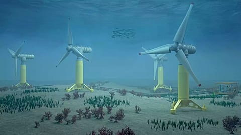NH1 gelgit enerji santralinin sanatçı izlenimi.