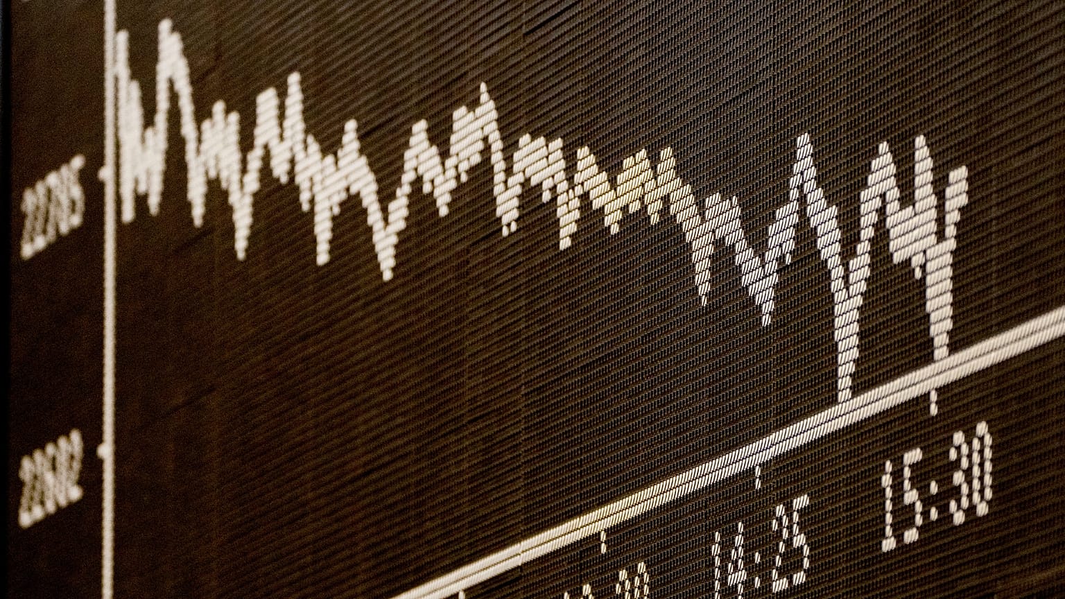 La curva del índice bursátil alemán DAX en la bolsa de Fráncfort, Alemania. 4 de marzo de 2025.