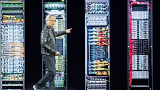 Jensen Huang, consejero delegado de Nvidia, habla durante el discurso de apertura de la GTC de Nvidia el martes 18 de marzo de 2025, en San José, California.