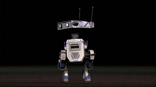 Blue, le robot alimenté par l'IA du projet Newton de Nvidia, présenté lors de la Conférence des Développeurs IA. San Jose, Californie – 18 mars 2025