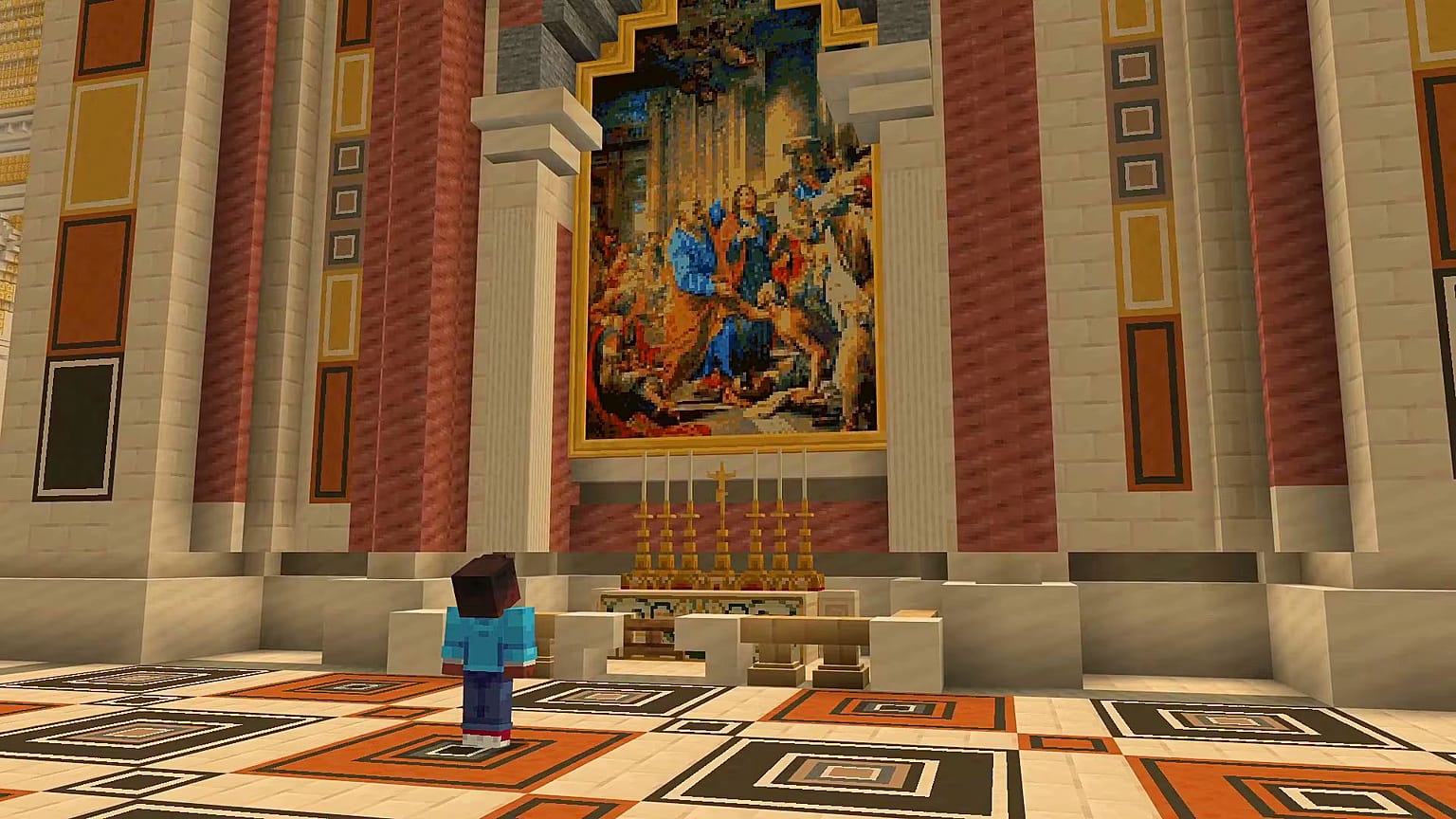Vatikan, çocukların Aziz Petrus Bazilikası'nı keşfetmeleri için Minecraft oyununu tanıttı