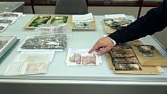 Im Carregado-Komplex der Bank von Portugal befinden sich durch Feuchtigkeit verdorbene, verkohlte und zerkleinerte Banknoten