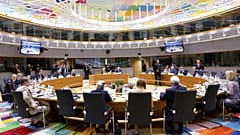 Az uniós vezetők kerekasztala a brüsszeli EU-csúcson