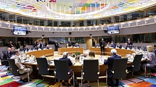 Az uniós vezetők kerekasztala a brüsszeli EU-csúcson