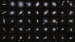 Verschiedene Galaxien, die von der Euclid-Mission aufgenommen wurden