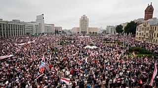 Protesty na Białorusi.