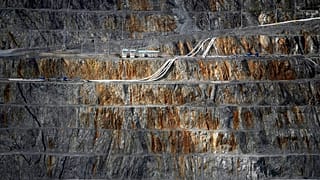 Benches line the Cobre Panamá copper mine in Donoso, Panama, Friday, March 21, 2025. 