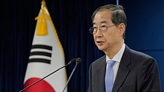 Han Dokszu dél-koreai ügyvezető elnök Szöulban 2025. március 24-én