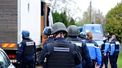 Foto von einem Polizeieinsatz in Frankreich
