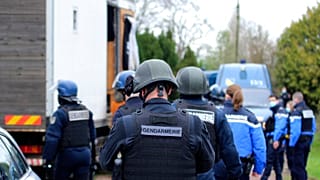 Photo d'une opération de police en France