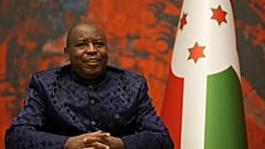 O Presidente do Burundi, Evariste Ndayishimiye.
