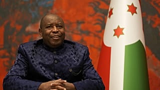 O Presidente do Burundi, Evariste Ndayishimiye.