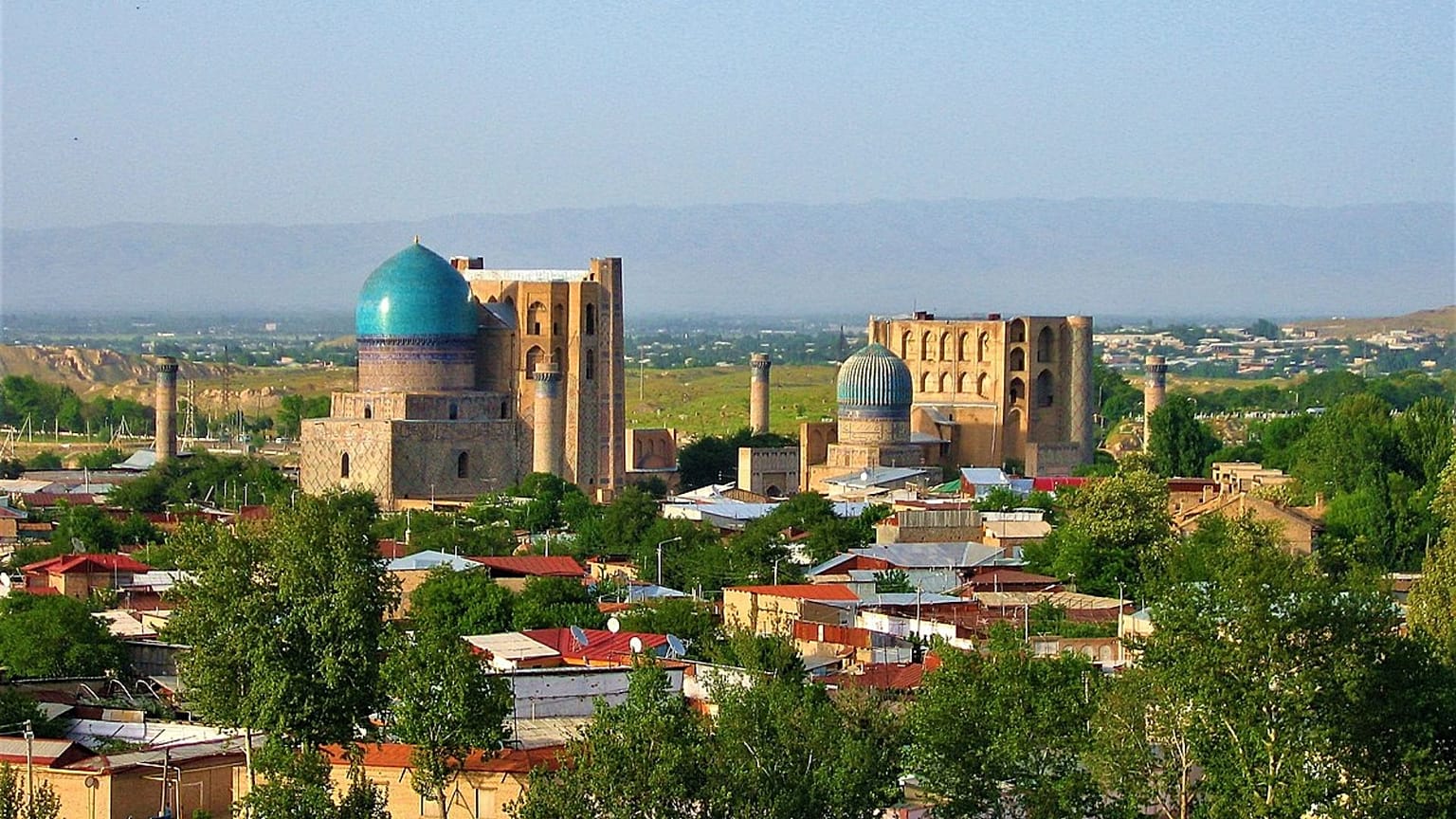 منظره‌ای از شهر سمرقند در ازبکستان
