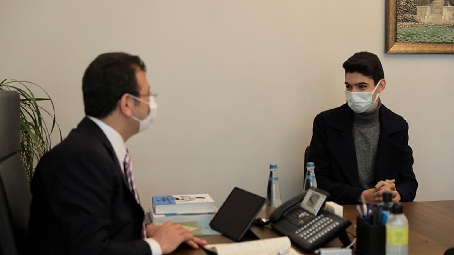 Berkay Gezgin, Ekrem İmamoğlu ile birlikte, 6 Nisan 2021