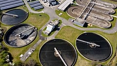 Kläranlage in Grimbergen, nördlich von Brüssel, Belgien, am Mittwoch, den 27. März 2025. 