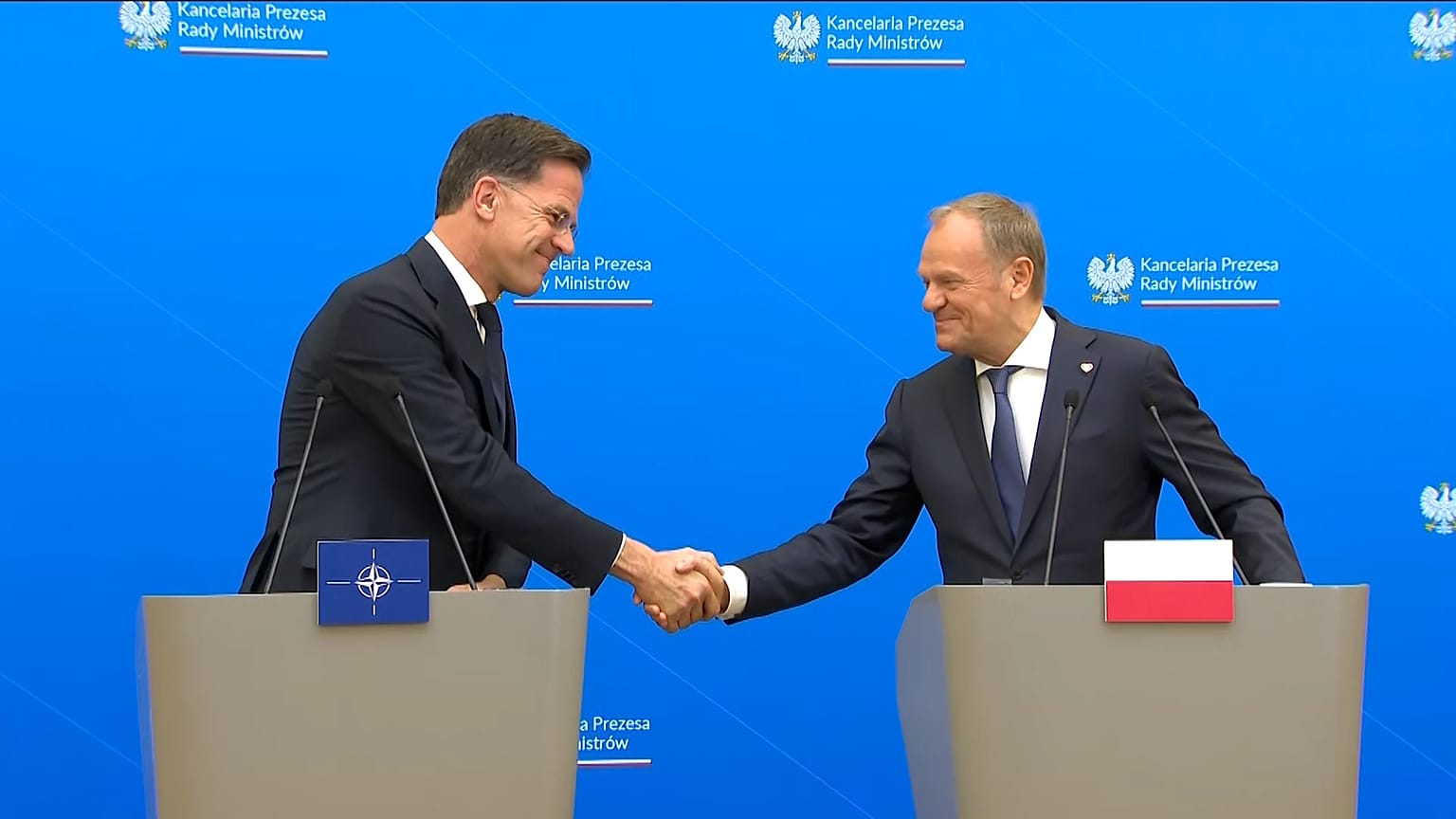 Ο Mark Rutte στη Βαρσοβία
