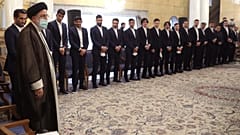 دیدار بازیکنان تیم ملی پیش از اعزام به جام جهانی قطر با ابراهیم رئیسی
