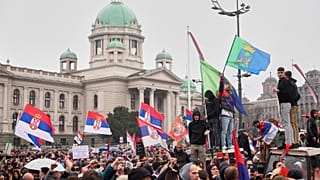 Διαδηλώσεις στο Βελιγράδι
