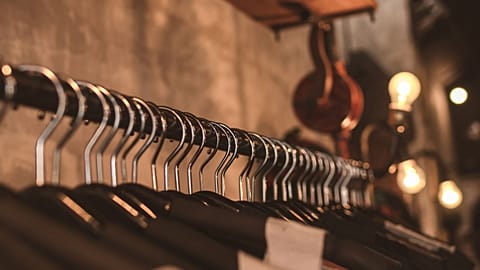 Clothing hangers.