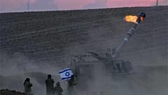 An Israeli mobile artillery unit fired a shell from southern Israel towards the Gaza Strip, in a position near the Israel-Gaza border