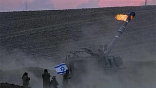 An Israeli mobile artillery unit fired a shell from southern Israel towards the Gaza Strip, in a position near the Israel-Gaza border