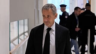 Former French President Nicolas Sarkozy arrives at the courthouse for his trial over alleged illegal financing of his 2007 presidential campaign, 15 January, 2025