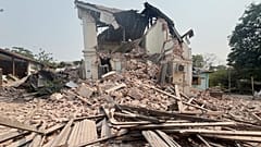 A building in Naypidaw is damaged after an earthquake in central Myanmar, 28 March, 2025