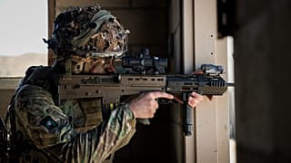 Soldat des 2. Bataillons des Royal Yorkshire Regiment. Razish, 17. März 2025