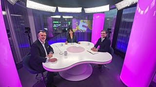 Mariana Correa com Joao Cotrim Figueiredo e Joao Francisco Guerreiro