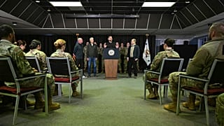 Vice President JD Vance speaks at the US military's Pituffik Space Base in Greenland, 28 March, 2025