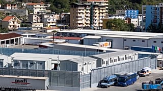 Migrantenzentrum in Albanien