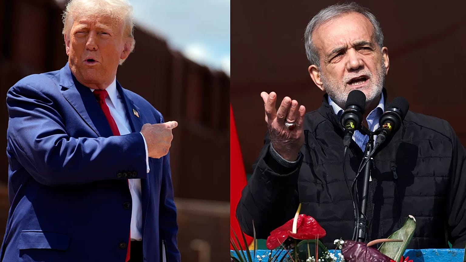 Trump y Pezeshkian