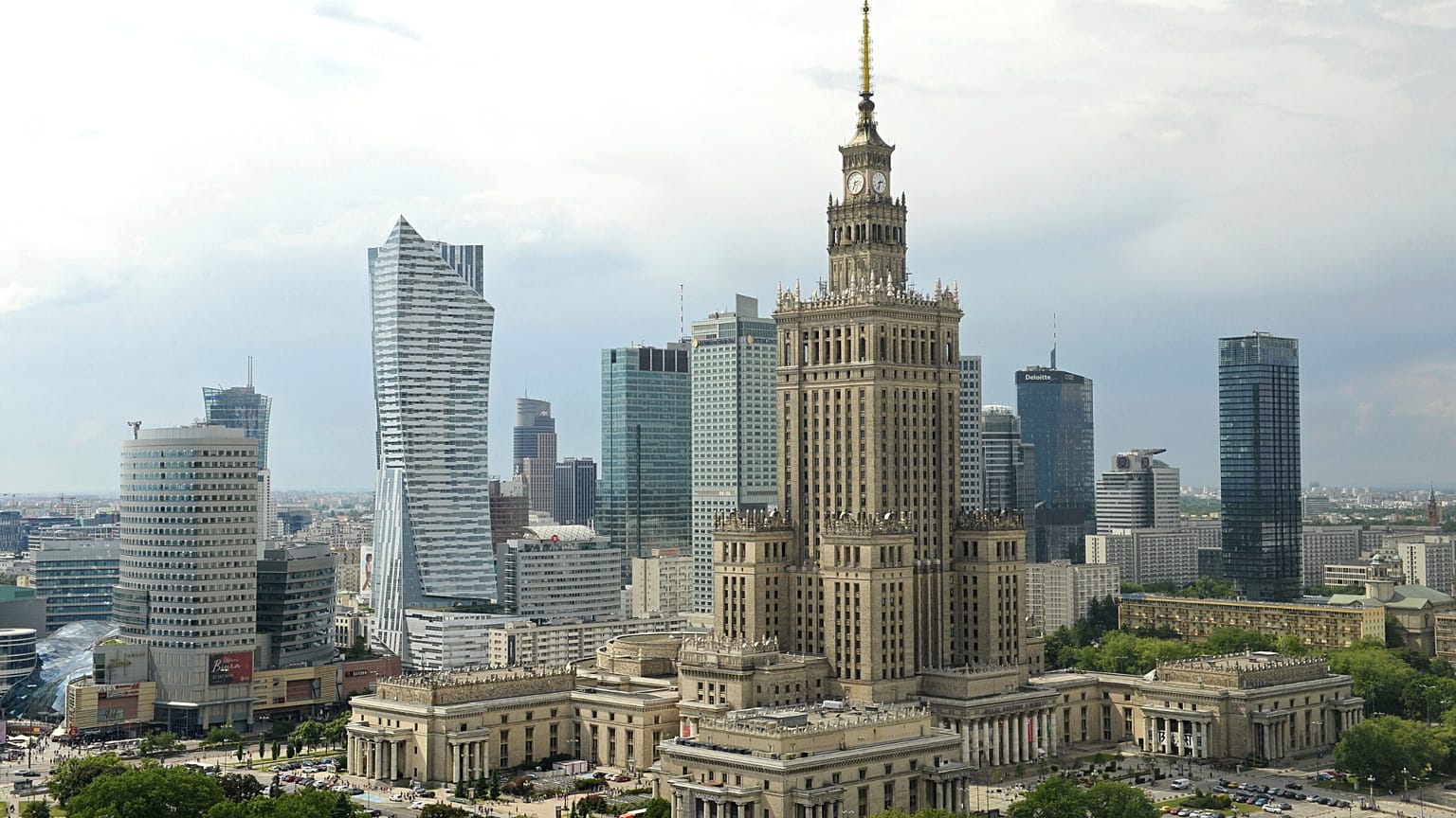 El 'skyline' del centro empresarial de Varsovia, en una foto de archivo