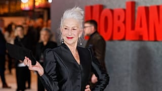 Helen Mirren poses for photographers upon arrival at the premiere of 'MobLand' on 27 March 2025 in London