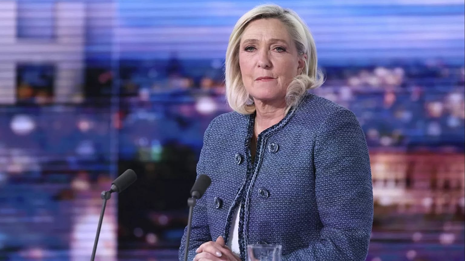 Marine Le Pen, líder da extrema-direita francesa, 31 de março de 2025.