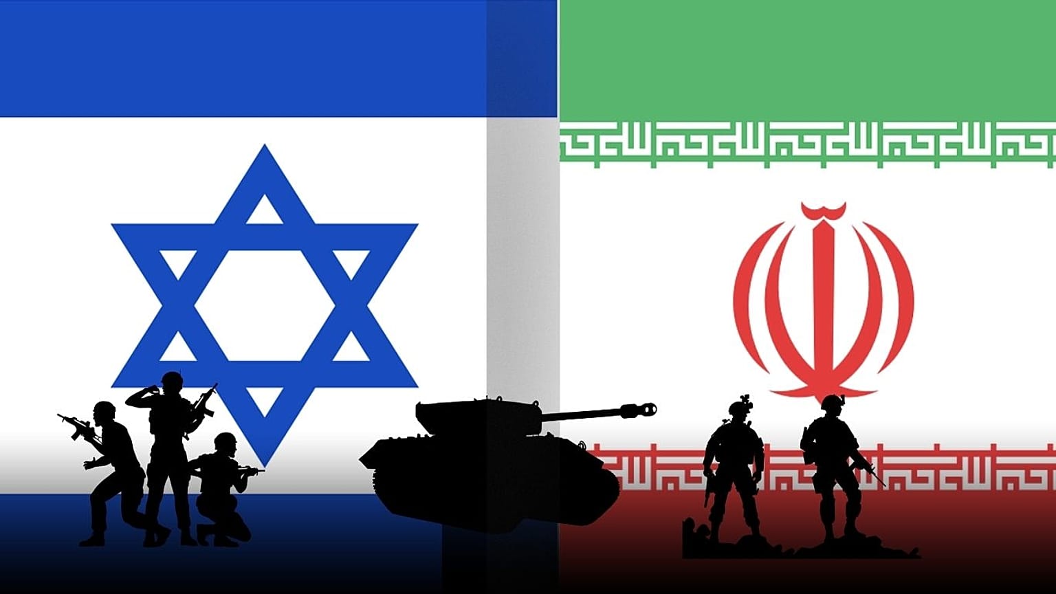 علم إسرائيل وإيران