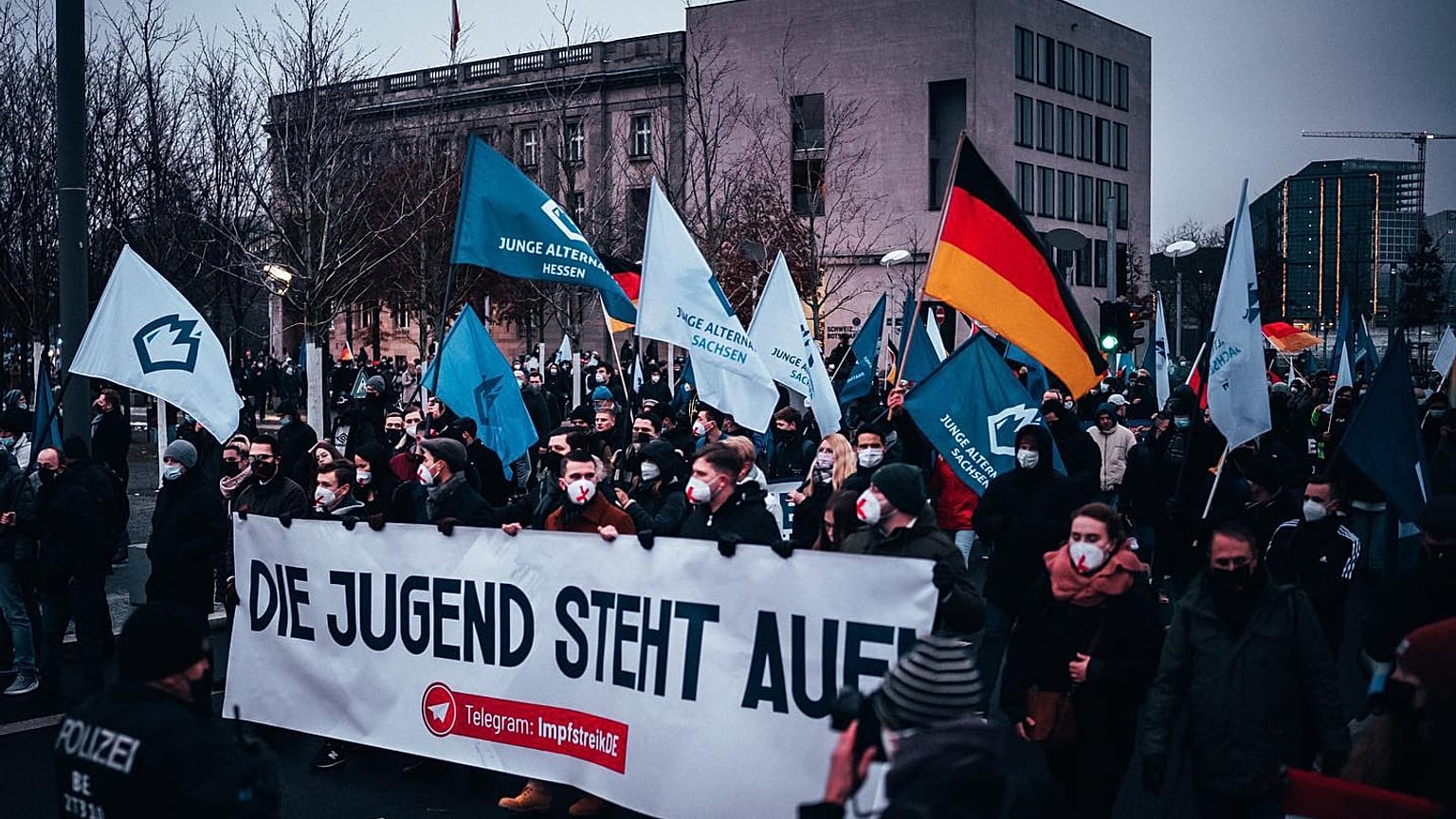 A Junge Alternative felvonulása