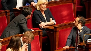 Лидер французских ультраправых Марин Ле Пен в Национальном собрании на следующий день после оглашения приговора, Париж, 1 апреля 2025 г.