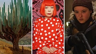 José María Velasco, Cardón, État d'Oaxaca, 1887 ; Yayoi Kusama en 2015 ; Bella Ramsey dans "The Last of Us".