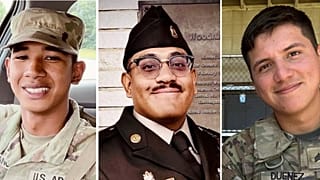Von links nach rechts: US-Soldaten Dante D. Taitano, 21, Edvin F. Franco, 25, Jose Duenez Jr., 25. Alle drei starben bei einem Unfall in Litauen.